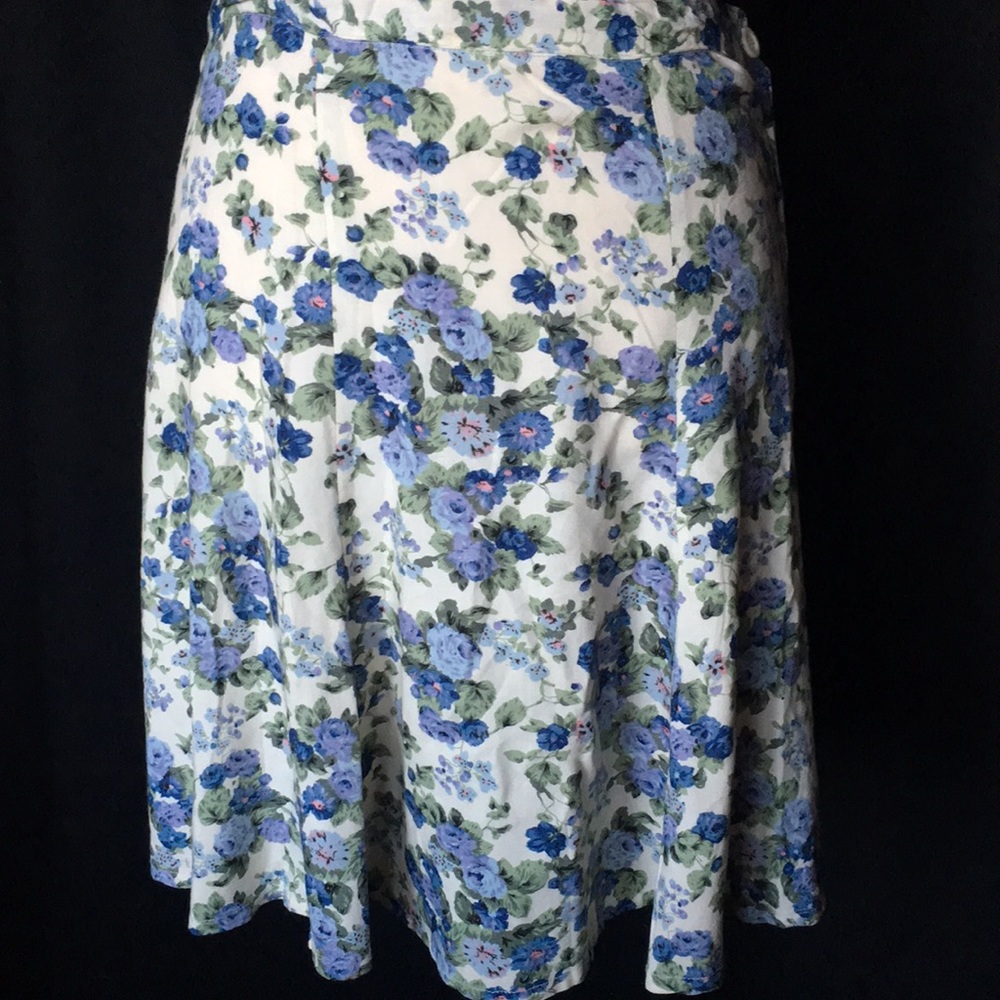 Ultra Pink Floral A-Line Skirt